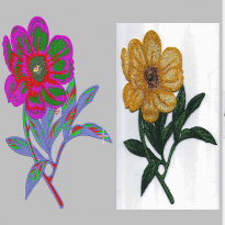 Beautiful flowers embroidery pattern album