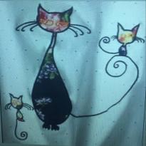 Cat cartoon embroidery pattern album
