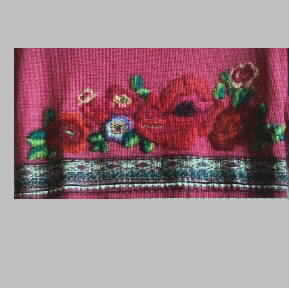 Fashion hem embroidery pattern album