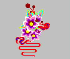 Peony Flowers in Hanfu embroidery pattern album