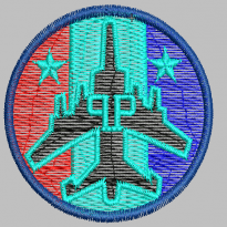 Badge, aircraft. embroidery pattern album