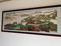 Scenery Great Wall Wanli Xiongfeng Fine craft hanging paintings embroidery pattern album