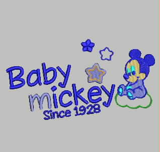 Mickey Mouse children's clothing embroidery pattern album