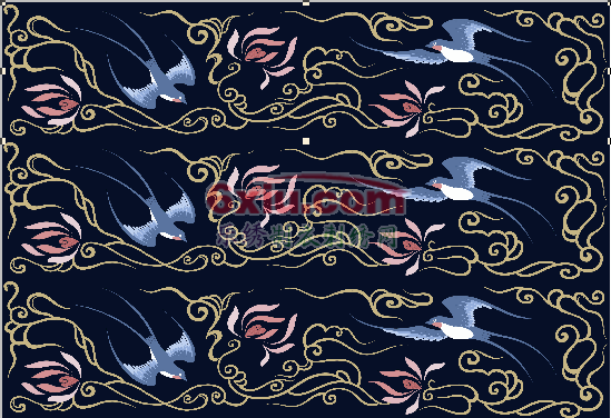 Swallows flying south Hanfu embroidery pattern album
