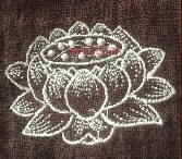 Buddhist lotus embroidery pattern album