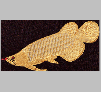 Fish arowana embroidery pattern album