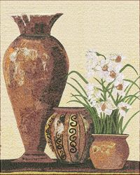 Still life big vase craft products embroidery pattern album