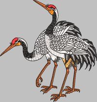 Crane crane embroidery pattern album
