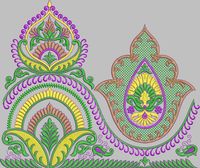 India South Asia Middle East Collar Skirt embroidery pattern album