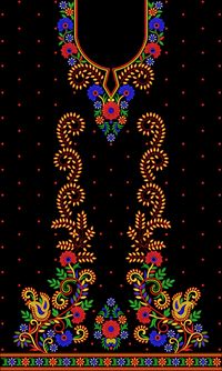 India South Asia Middle East Collar Skirt embroidery pattern album