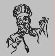 Character chef embroidery pattern album