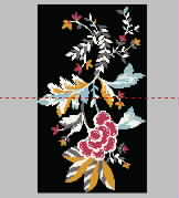 Sleeve flower embroidery pattern album