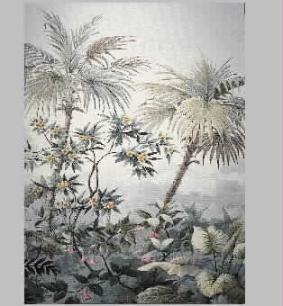 Wall covering, banana forest, background wall, boutique embroidery pattern album