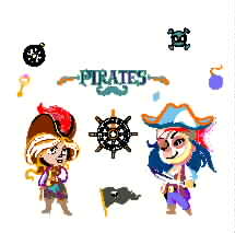 Wall covering pirate pirate background wall embroidery pattern album