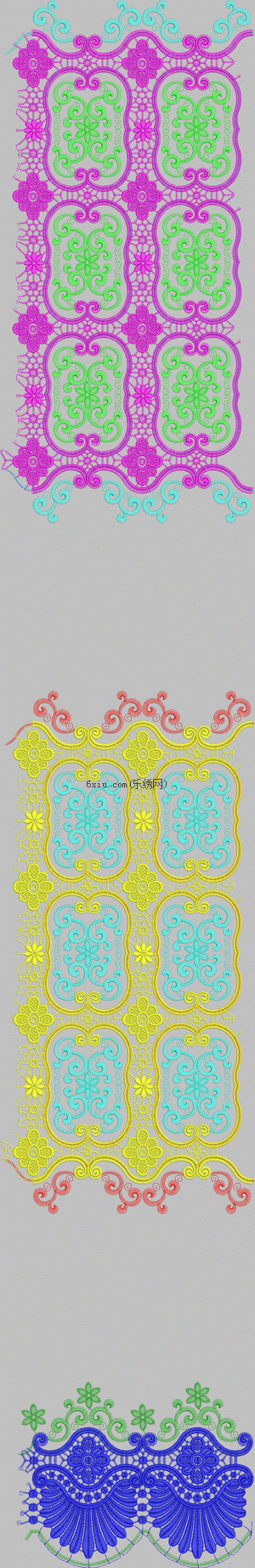 The curtain embroidery pattern album