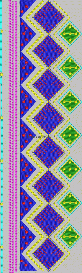 stripe embroidery pattern album