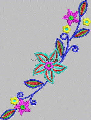 Children's Flowers Simple embroidery pattern album