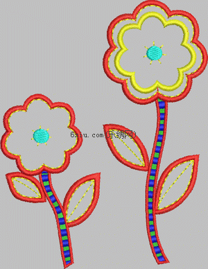 Children's Flower Sticker embroidery pattern album
