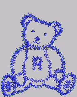 Bear embroidery pattern album