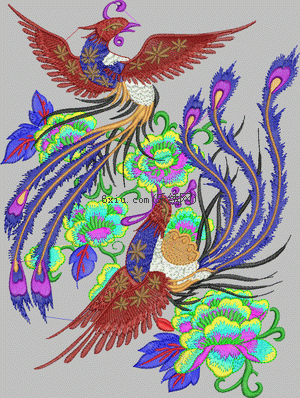 phoenix embroidery pattern album
