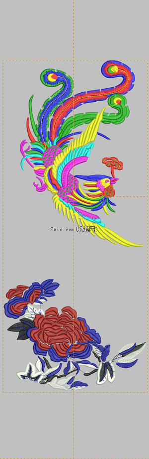 phoenix embroidery pattern album