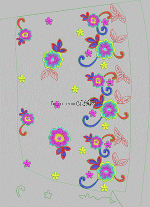 The pretty flowers embroidery pattern album