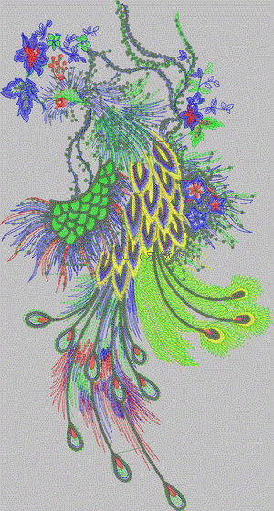 Children's clothing cartoon phoenix embroidery pattern album