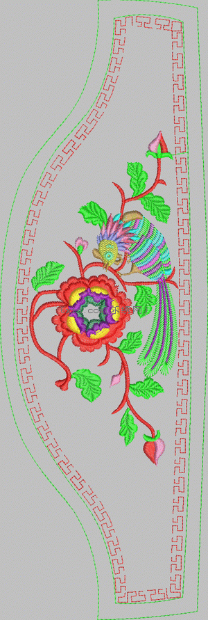 Women's bird embroidery pattern album
