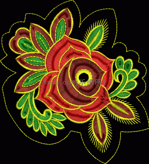 Indian cheongsam embroidery pattern album