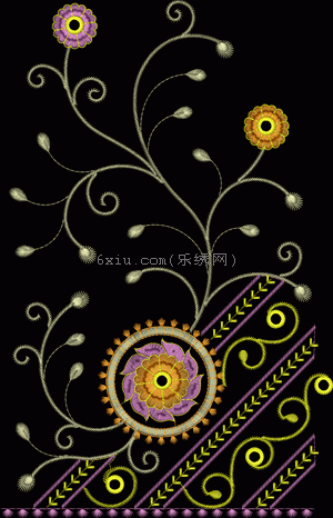 Indian cheongsam embroidery pattern album