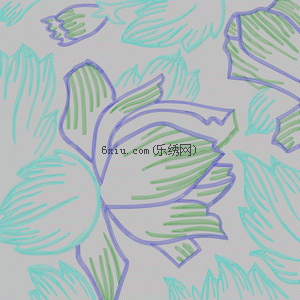 Home textile big flowers embroidery pattern album