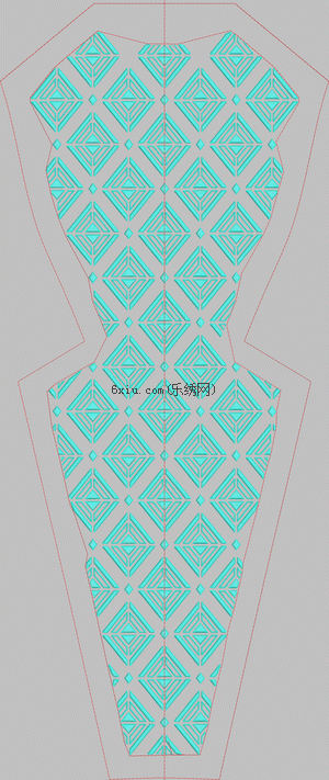Clothed geometric prism embroidery pattern album