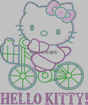 Pearl piece Hello Kitty embroidery pattern album