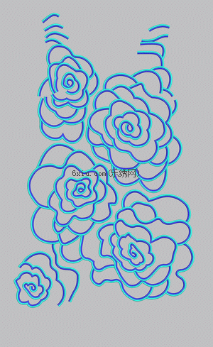 Embroidered roses embroidery pattern album