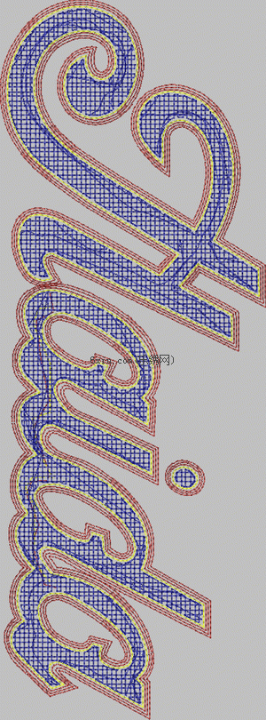 Towel embroidered letters embroidery pattern album
