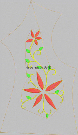 Shoe flower simple embroidery pattern album