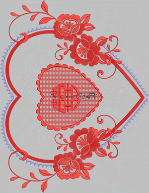 Celebrating Heart-shaped Flowers embroidery pattern album