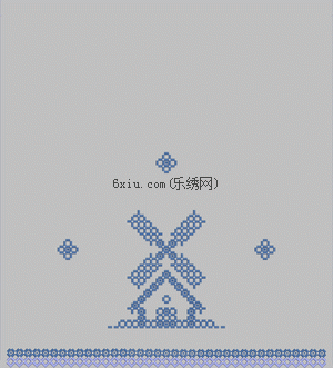 Trouser-footed windmill house embroidery pattern album