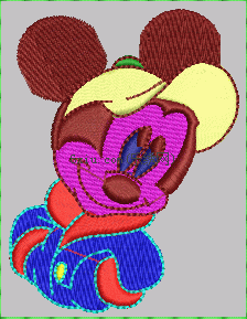 Mickey embroidery pattern album