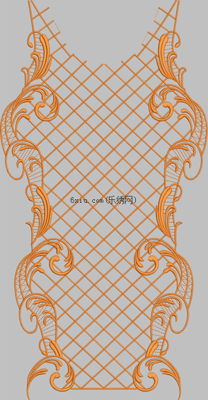 Grid leaf embroidery pattern album
