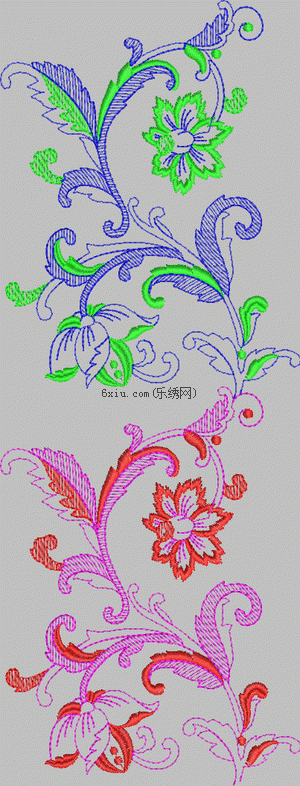 Home textile floral stripe embroidery pattern album