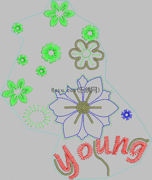 Tong Hua Zhu tablet embroidery pattern album