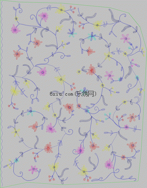 Full of rattan flowers embroidery pattern album