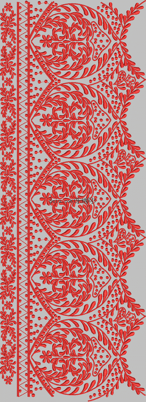 Complex lace embroidery pattern album