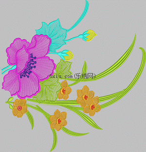 Daffodils embroidery pattern album