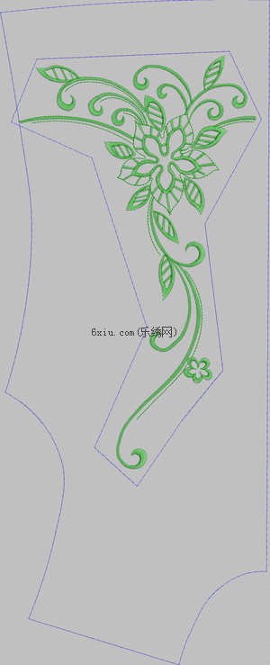 Trousers flower embroidery pattern album