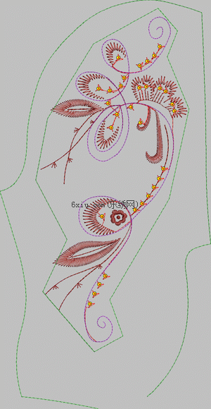 Pearl sheet curve embroidery pattern album