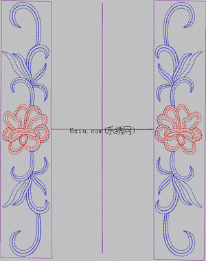 Line Flower embroidery pattern album