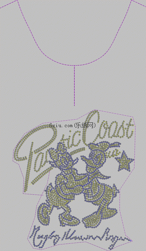 Pearl Chip Donald Duck embroidery pattern album