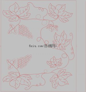 Grape rope embroidery embroidery pattern album